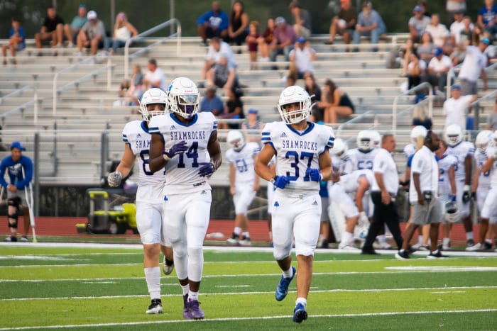 Brayden Courser (37) of Detroit Catholic Central. Photo by Katy Kildee